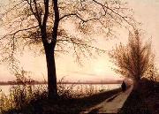 Christen Kobke Autumn Morning on Lake Sortedam oil painting